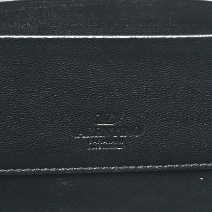 Valentino Garavani Vitello Monochrome Large Rockstud Zip Pouch Black 6 of 8