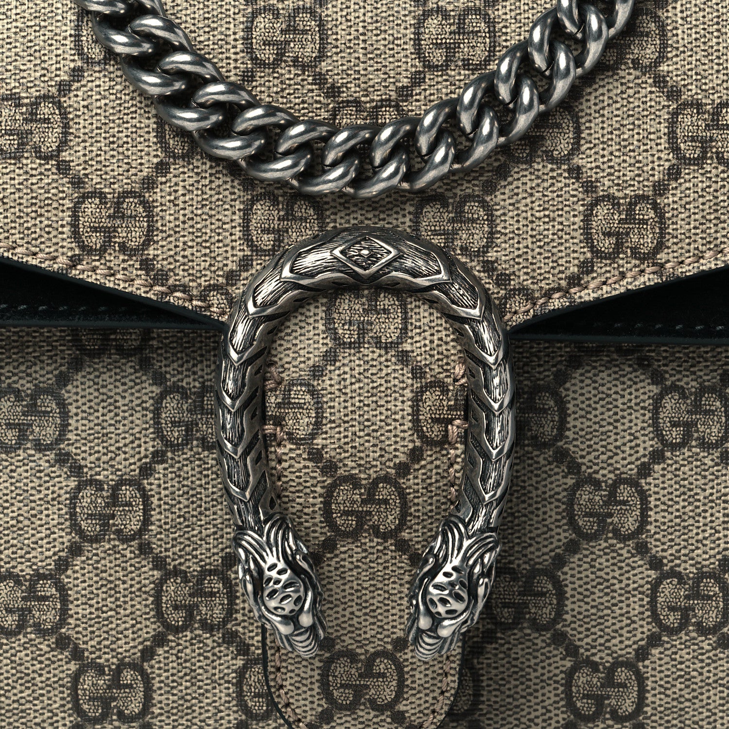 Gucci GG Supreme Monogram Mini Dionysus Shoulder Bag Black 8 of 11