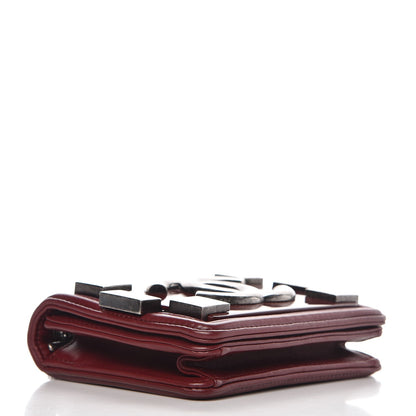 Chanel Lambskin Plexiglass Boy Brick Burgundy 4 of 7