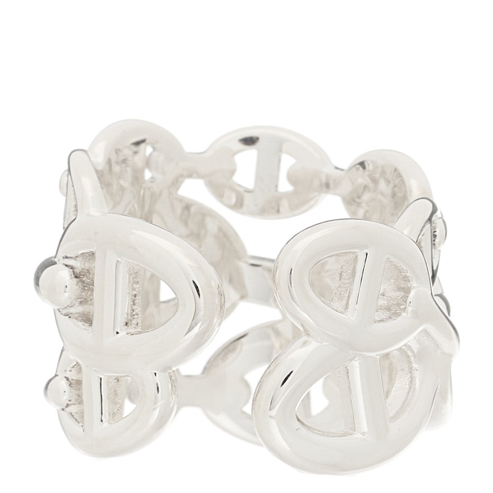 Sterling Silver GM Chaine d'Ancre Enchainee Band Ring 55 7.25