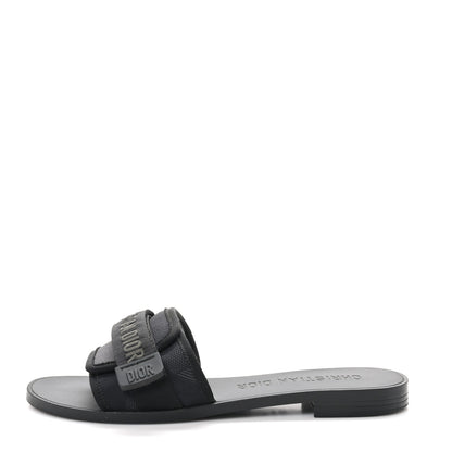 Christian Dior Technical Stretch Fabric Camouflage Dio(r)evolution Slide Sandals 39 Black Military 1 of 10