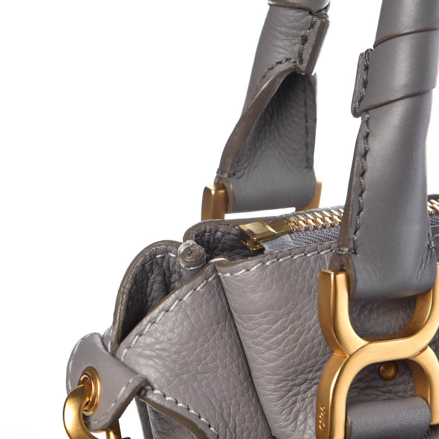 Chloe Calfskin Medium Marcie Satchel Cashmere Grey 15 of 20