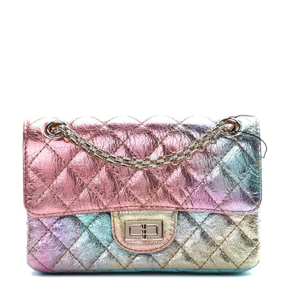 Chanel Metallic Goatskin Quilted Mini 2.55 Reissue Flap Multicolor 1 of 10