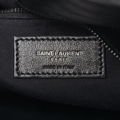 Saint Laurent Crinkled Calfskin Matelasse Monogram Medium Niki Shopper Tote Black 5 of 9