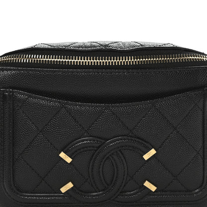 Chanel Caviar Quilted Filigree Waist Bag Black 15 of 21