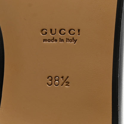 Gucci Calfskin Womens Jordaan Loafers 38.5 Black 7 of 11