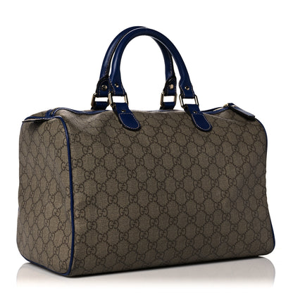 Gucci GG Plus Monogram Medium Boston USA Flag Unicef Duffle Blue 2 of 29