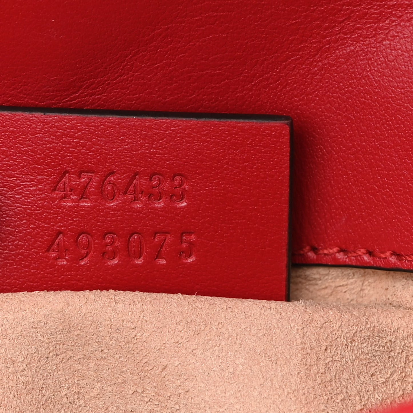 Calfskin Matelasse Super Mini GG Marmont Shoulder Bag Hibiscus Red