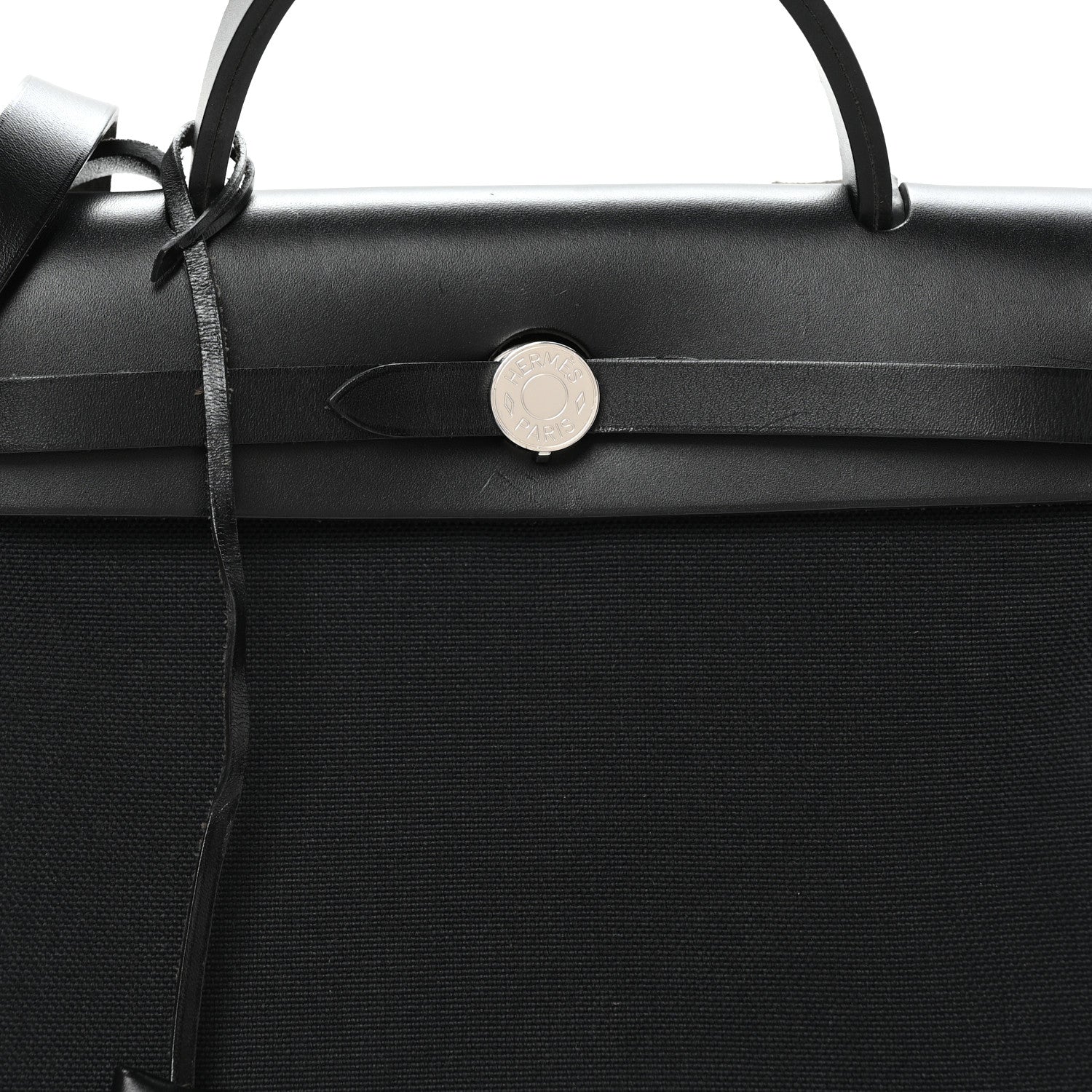 Hermes Military Toile Vache Hunter Herbag Zip Retourne 31 PM Black 9 of 11
