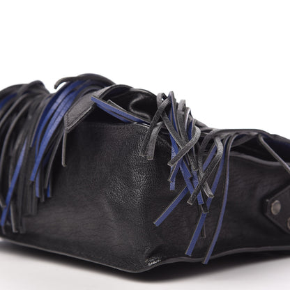 Proenza Schouler Lambskin Fringe Lux PS1 Satchel Black 7 of 9