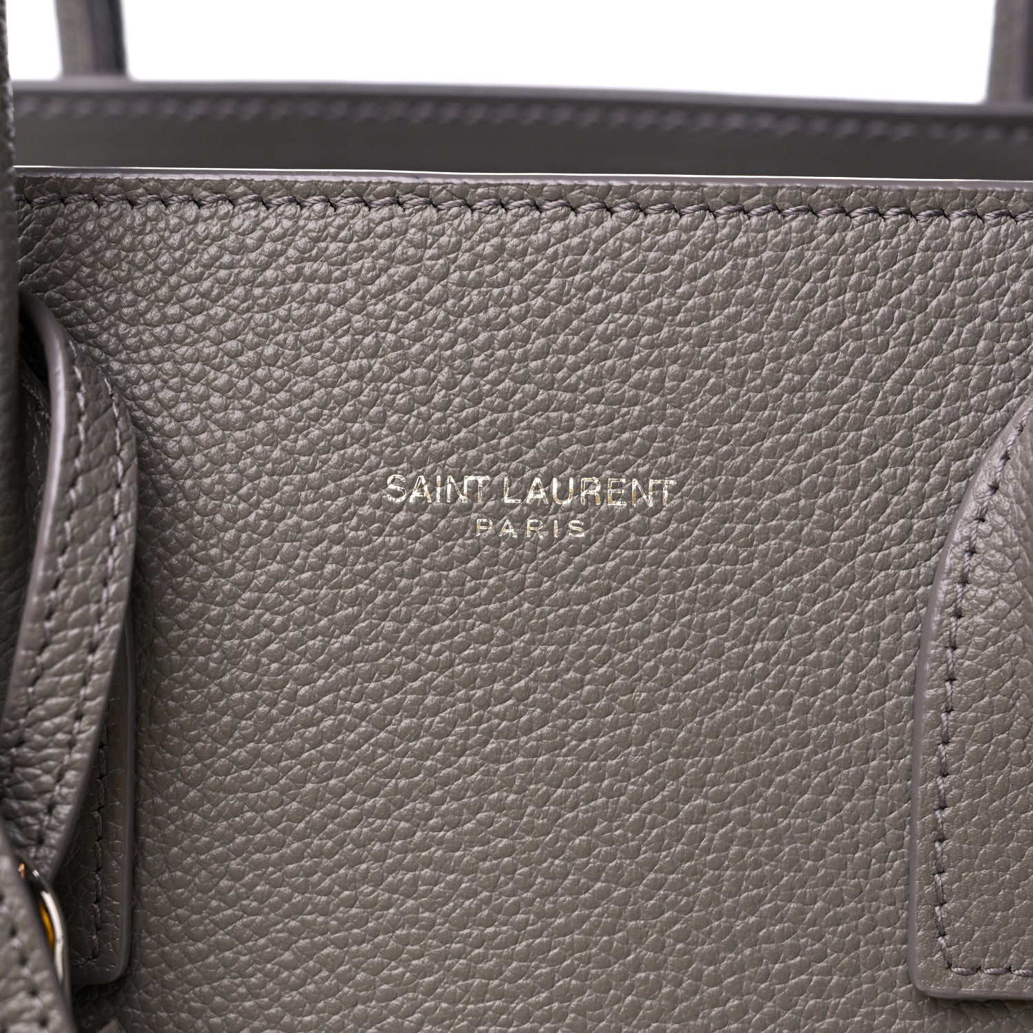 Saint Laurent Grained Calfskin Baby Sac De Jour Fog 7 of 12