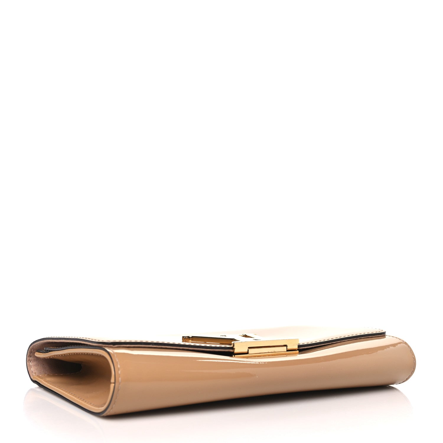 Louis Vuitton Patent Louise Clutch Nude 4 of 10