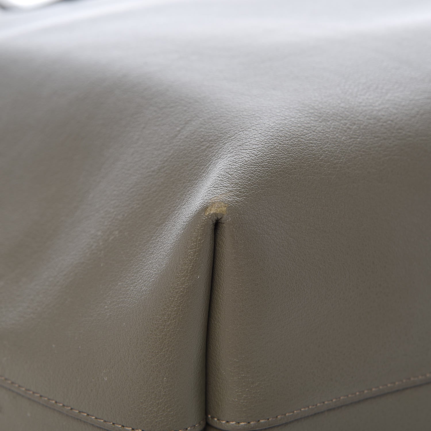 Saint Laurent Calfskin Large Shopping Tote Kaki Militaire 10 of 17