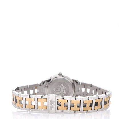 Hermes Stainless Steel 24mm Clipper Quartz Watch Gold 3 of 4