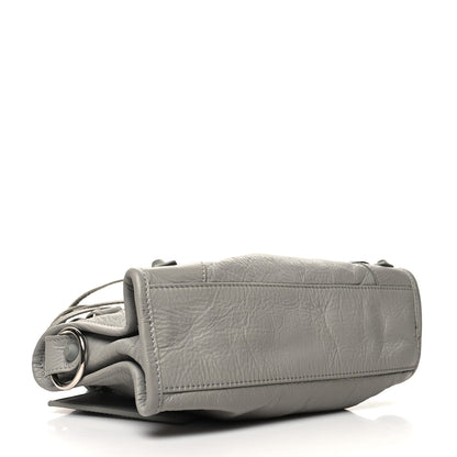 Balenciaga Matte Goatskin Rubber Covered Classic Hardware Mini City Gris Glace 5 of 14