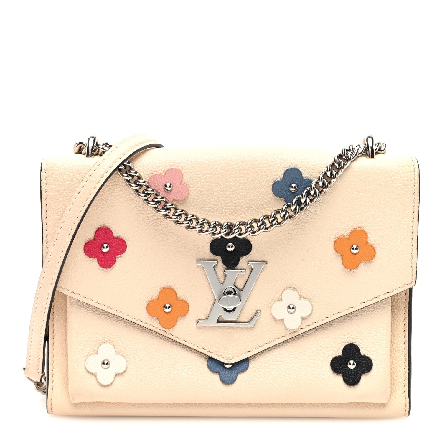 Louis Vuitton Soft Calfskin Mylockme BB Fleurs Multicolor 1 of 9