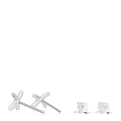 Tiffany Sterling Silver Small Paloma Picasso Graffiti X Stud Earrings 3 of 4
