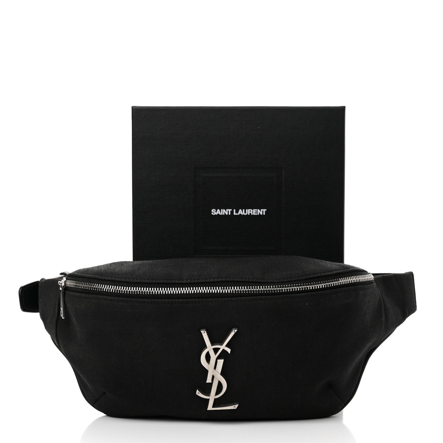 Saint Laurent Canvas Monogram Belt Bag Black 12 of 12