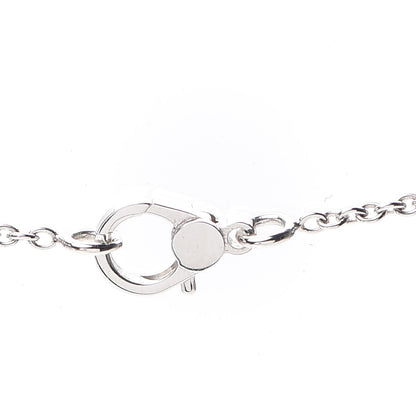 Hermes 18K White Gold Diamond Finesse Pendant Necklace 4 of 6