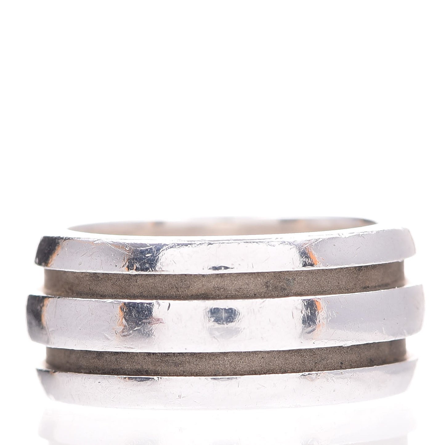 Sterling Silver Atlas Groove Band Ring 53.5 6.5