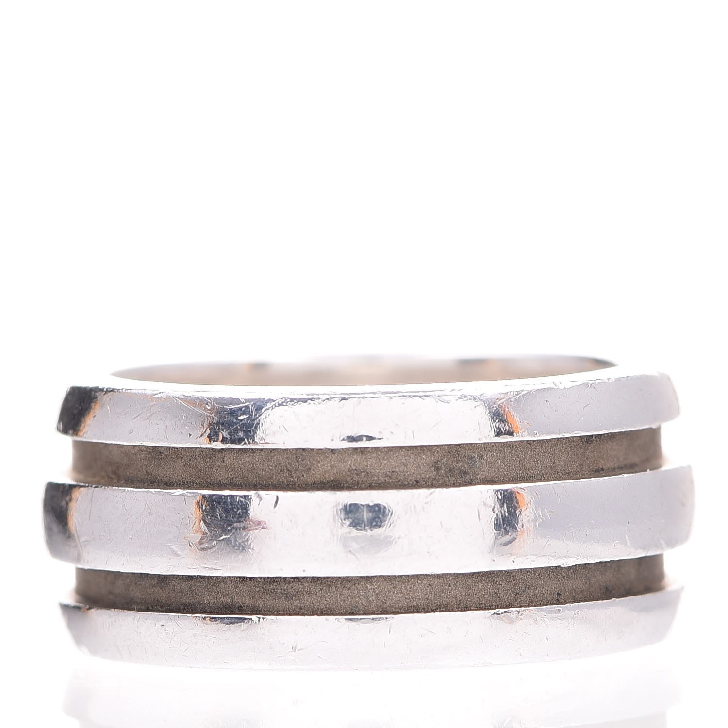 Tiffany Sterling Silver Atlas Groove Band Ring 53.5 6.5 3 of 4