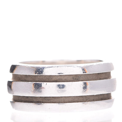 Tiffany Sterling Silver Atlas Groove Band Ring 53.5 6.5 3 of 4