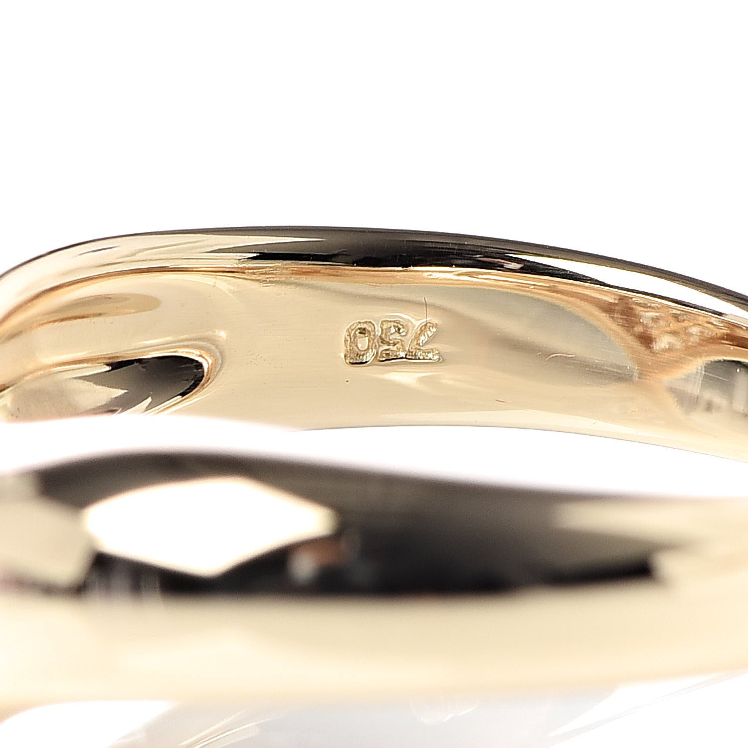 Tiffany 18K Yellow Gold Diamond Heart Band Ring 49 5 6 of 7