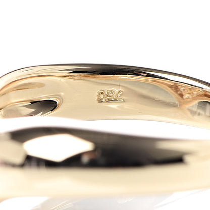 Tiffany 18K Yellow Gold Diamond Heart Band Ring 49 5 6 of 7