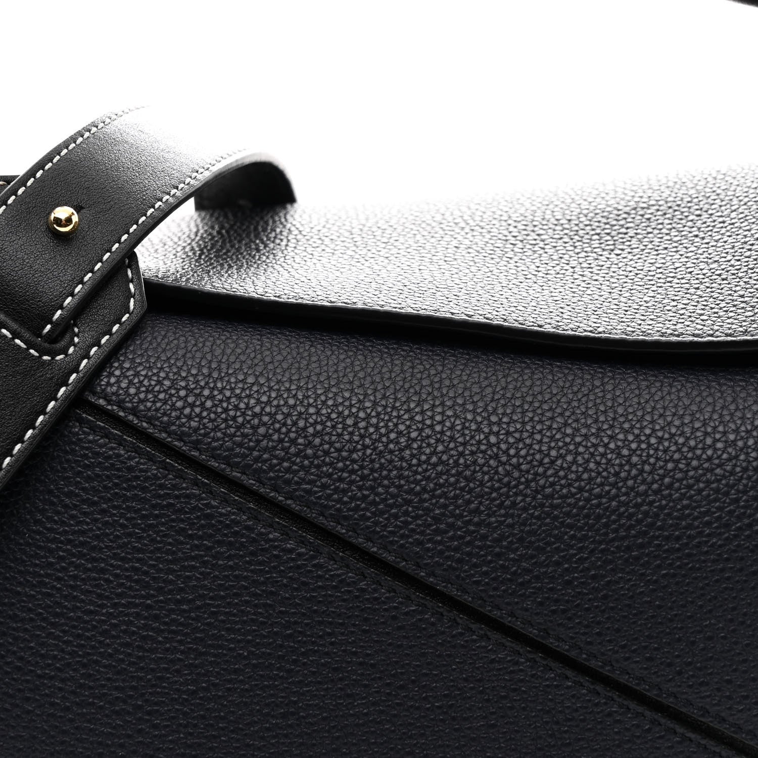 Loewe Calfskin Medium Puzzle Bag Midnight Blue Black 1780988