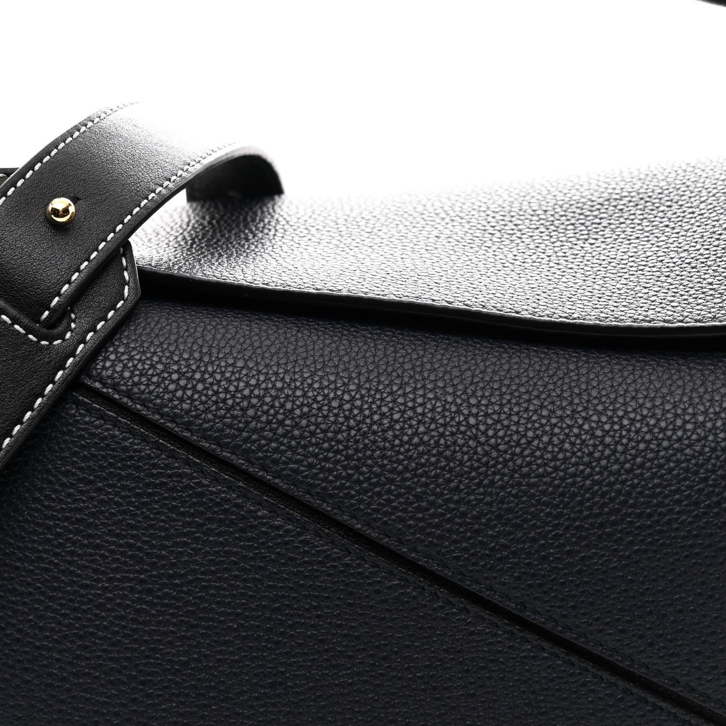 Calfskin Medium Puzzle Bag Midnight Blue Black