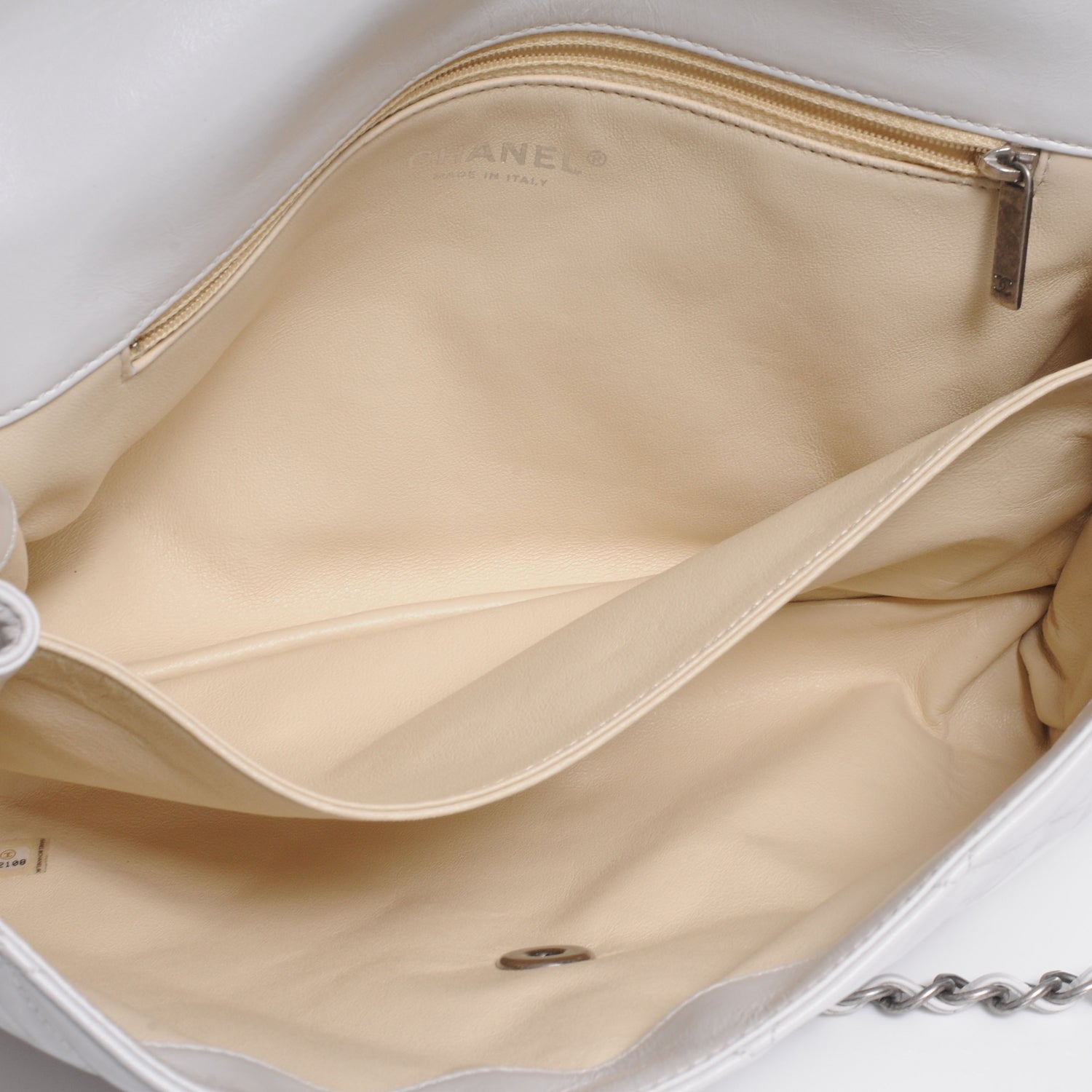 Chanel Lambskin Quilted Medium Boy Flap White 6 of 8