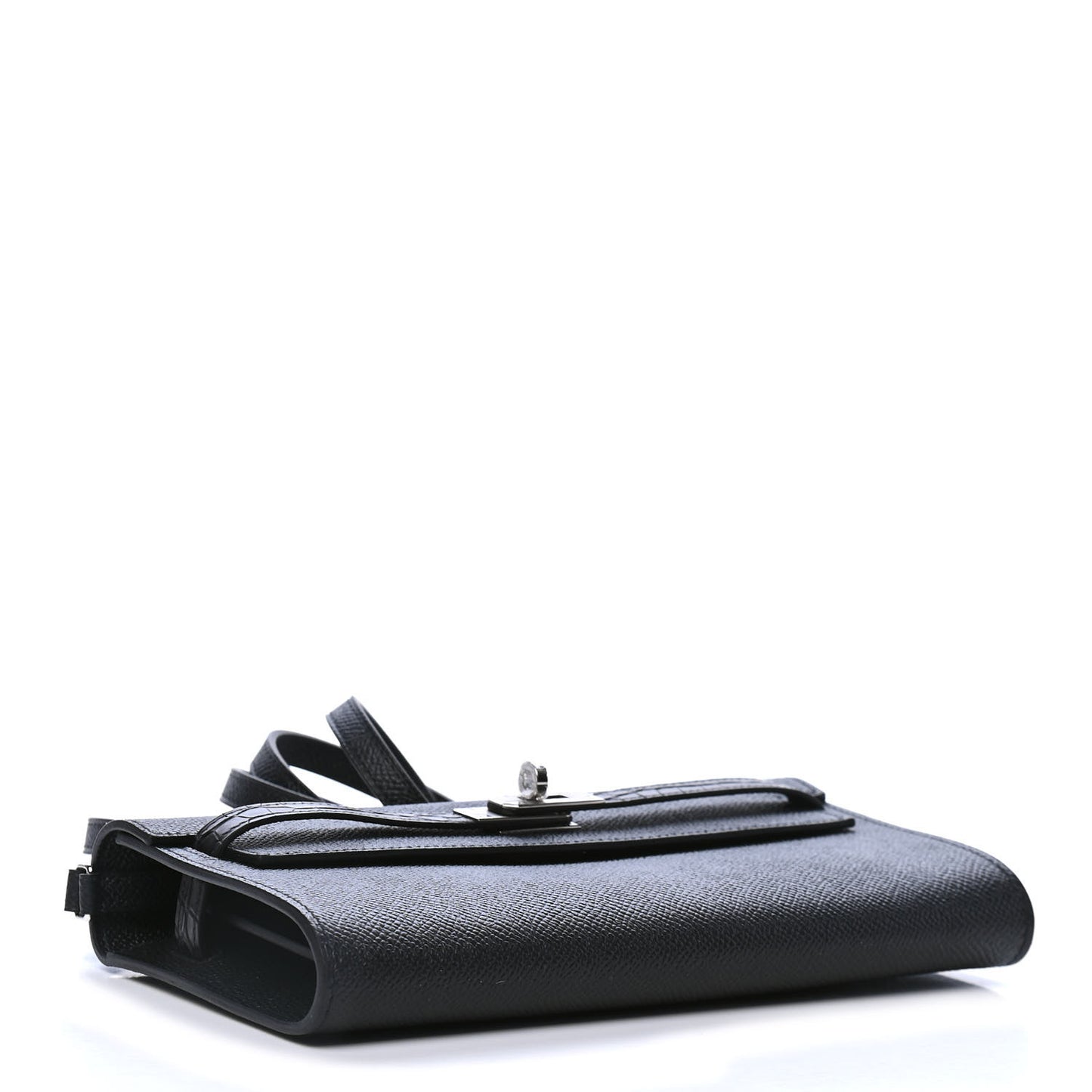 Epsom Matte Alligator Touch Kelly Wallet To Go Black
