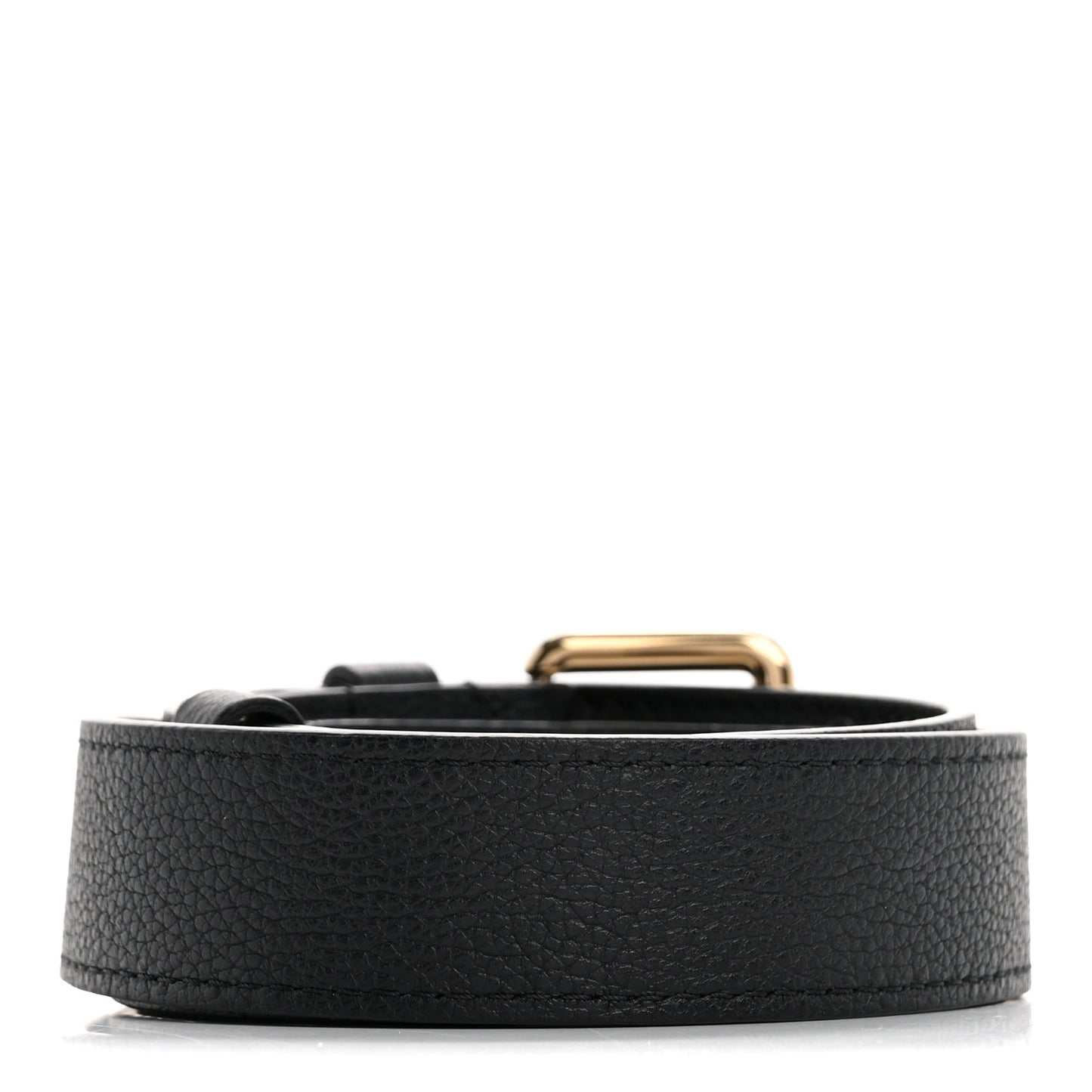 Grained Calfskin Adjustable Shoulder Strap Black