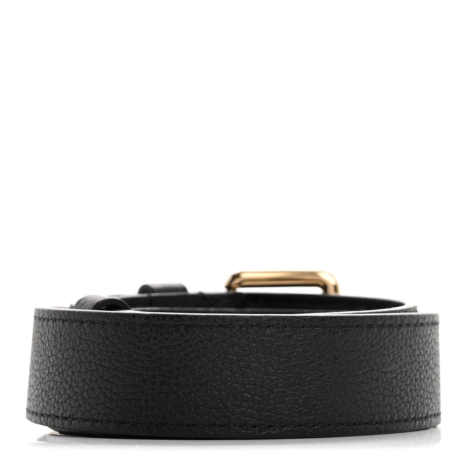 Louis Vuitton Grained Calfskin Adjustable Shoulder Strap Black 2 of 4