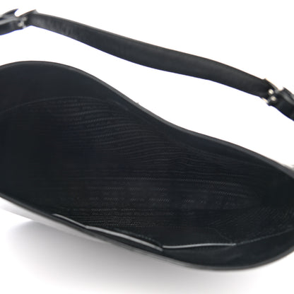 Prada Spazzolato Maxi Cleo Adjustable Strap Shoulder Bag Black 5 of 10