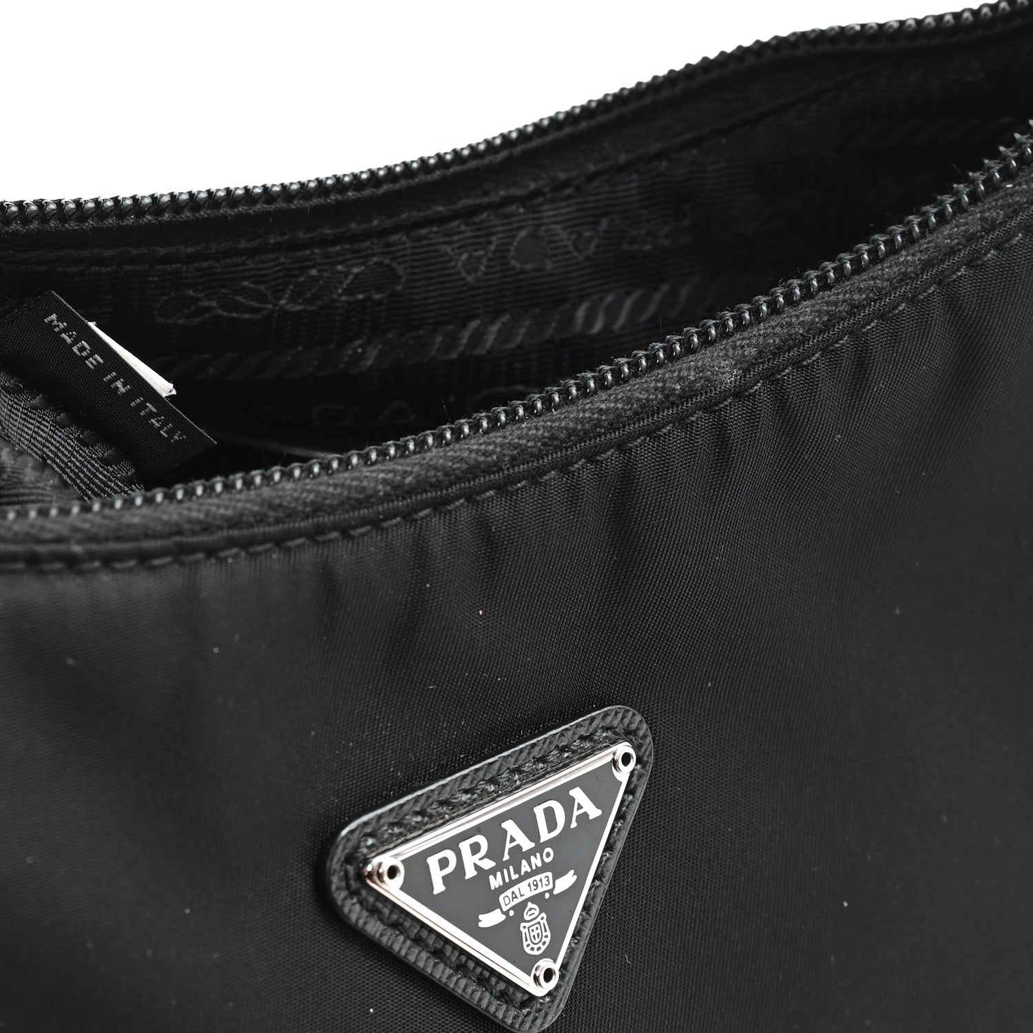Prada Tessuto Nylon Mini Re-Edition 2000 Bag Black 7 of 11