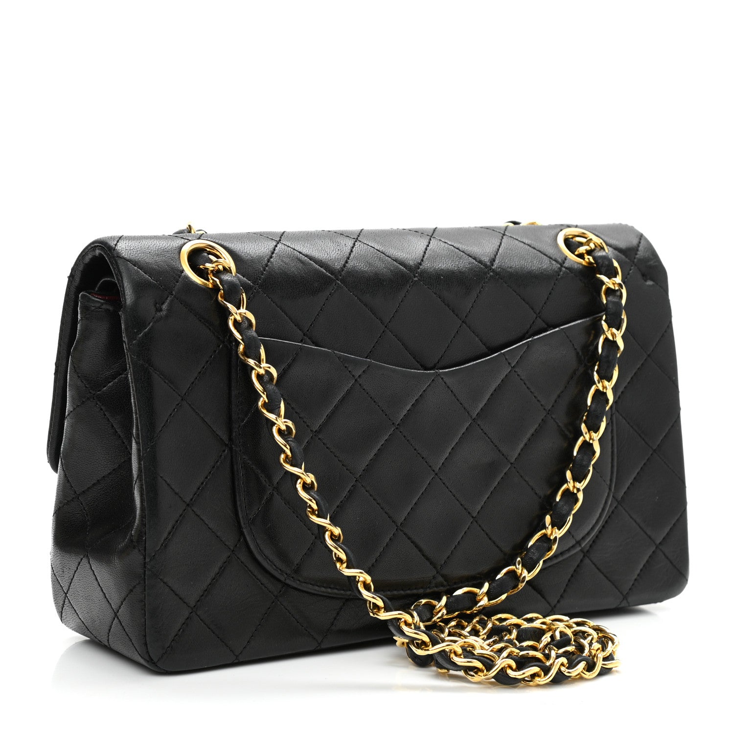 Chanel Lambskin Quilted Small Double Flap Black 3 of 9