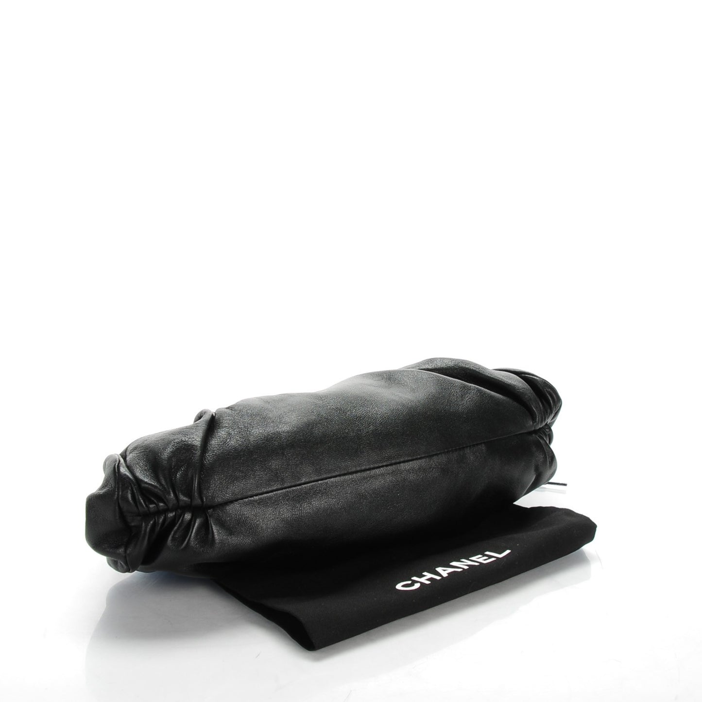 Lambskin Monte Carlo Clutch Black