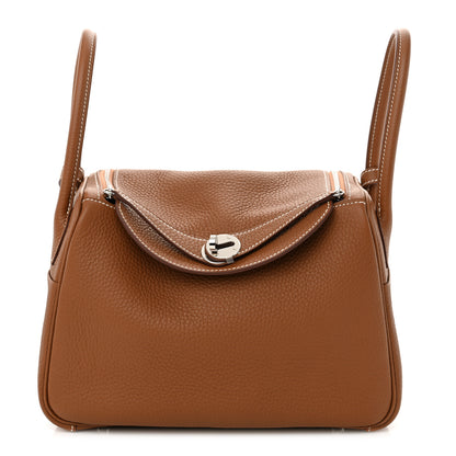 Hermes Taurillon Clemence Lindy 26 Gold 1 of 12