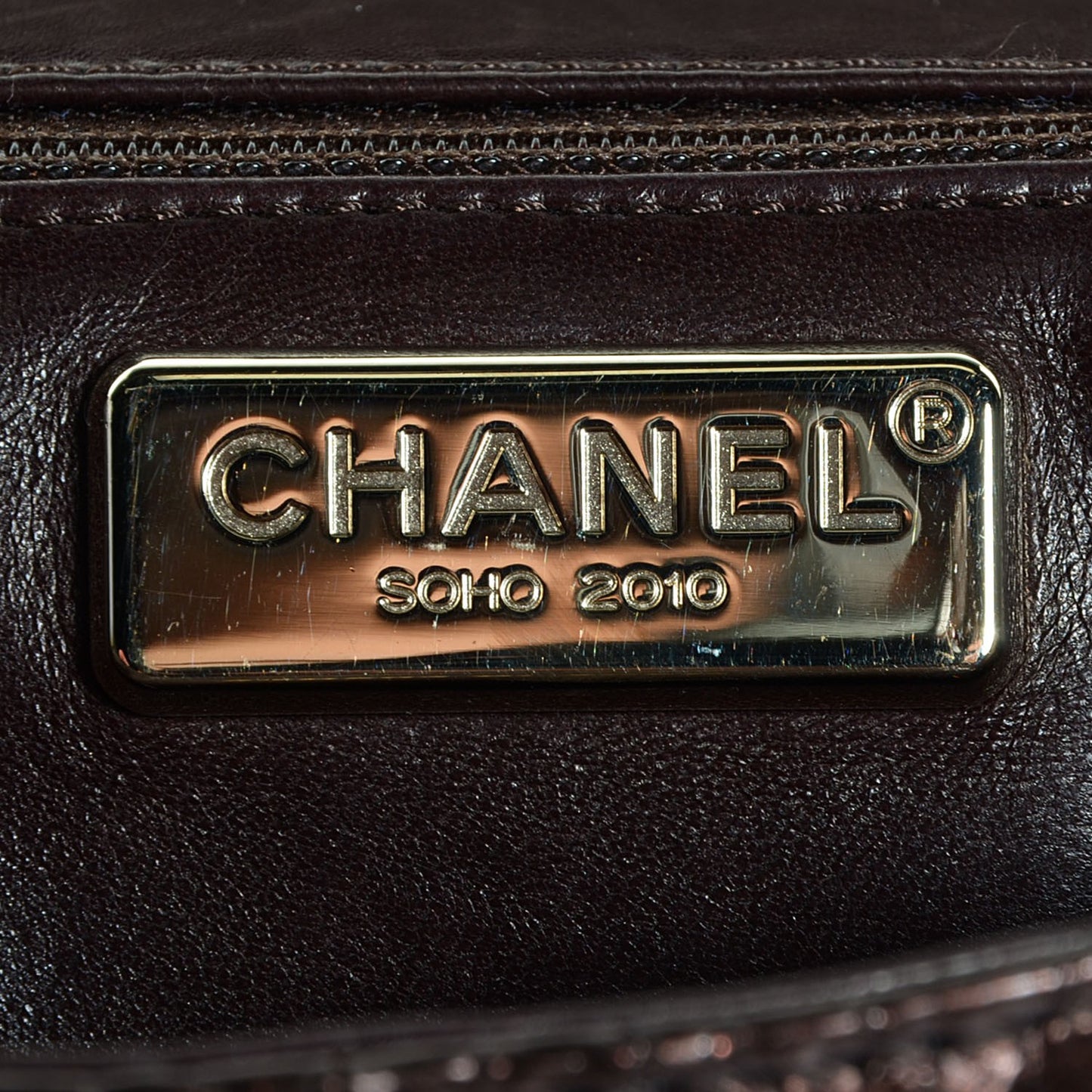 Python Soho Tassel Medium Flap Dark Brown