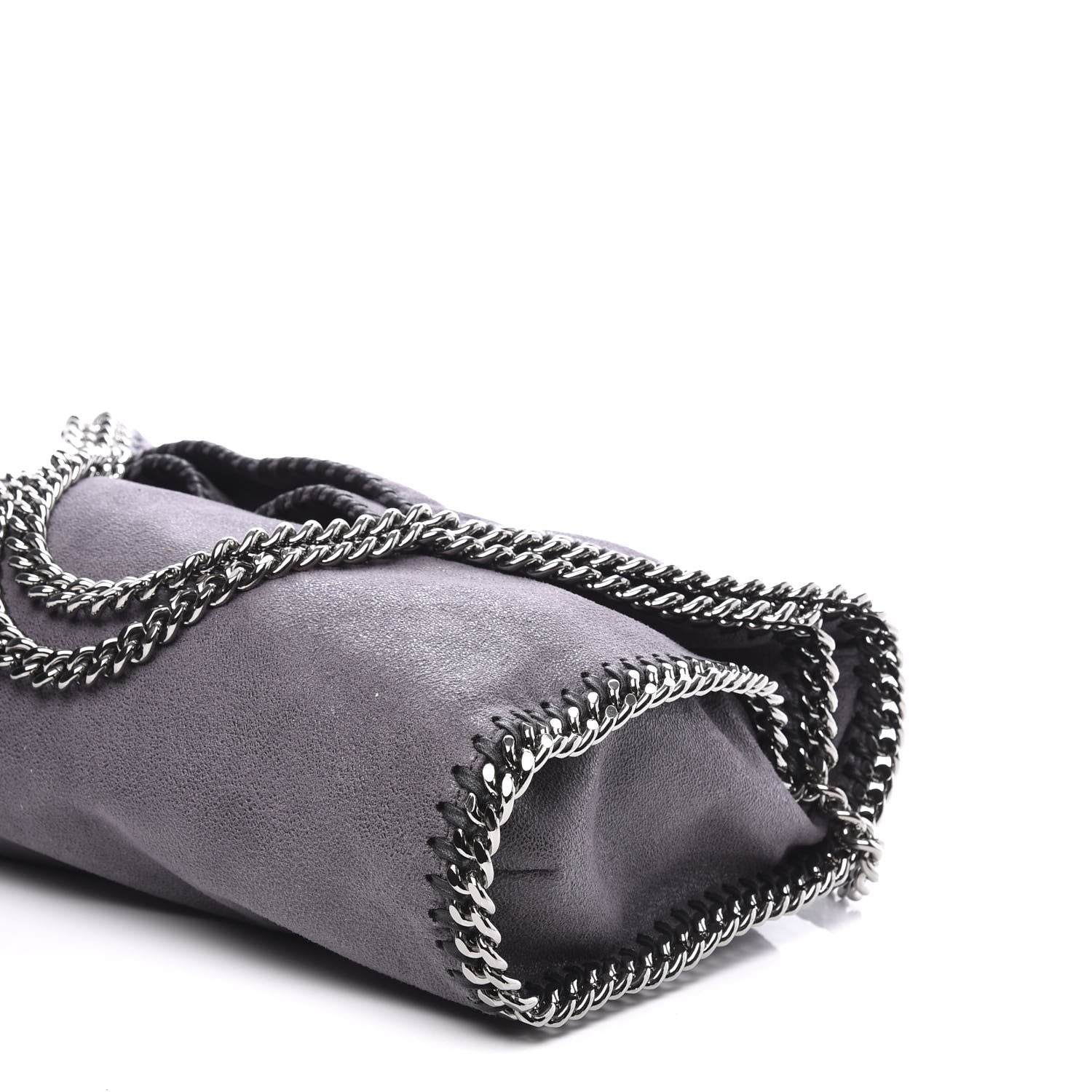 Stella McCartney Shaggy Deer Falabella Fold Over Tote Grey 6 of 8