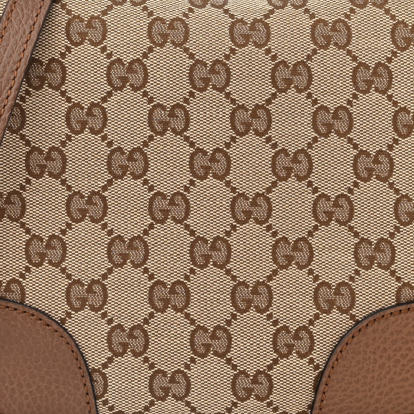 Monogram Mini Bree Messenger Bag Beige Tabacco