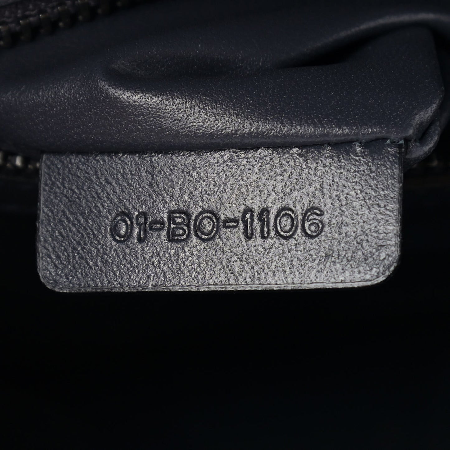 Metallic Calfskin Micro-Cannage Medium Diorama Flap Bag Graphite