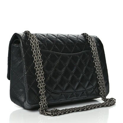 Chanel Aged Calfskin Quilted 2.55 Reissue 225 Flap Black 2 of 12