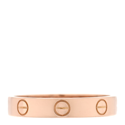 Cartier 18K Pink Gold 3.5mm LOVE Wedding Band Ring 56 7.5 1 of 4