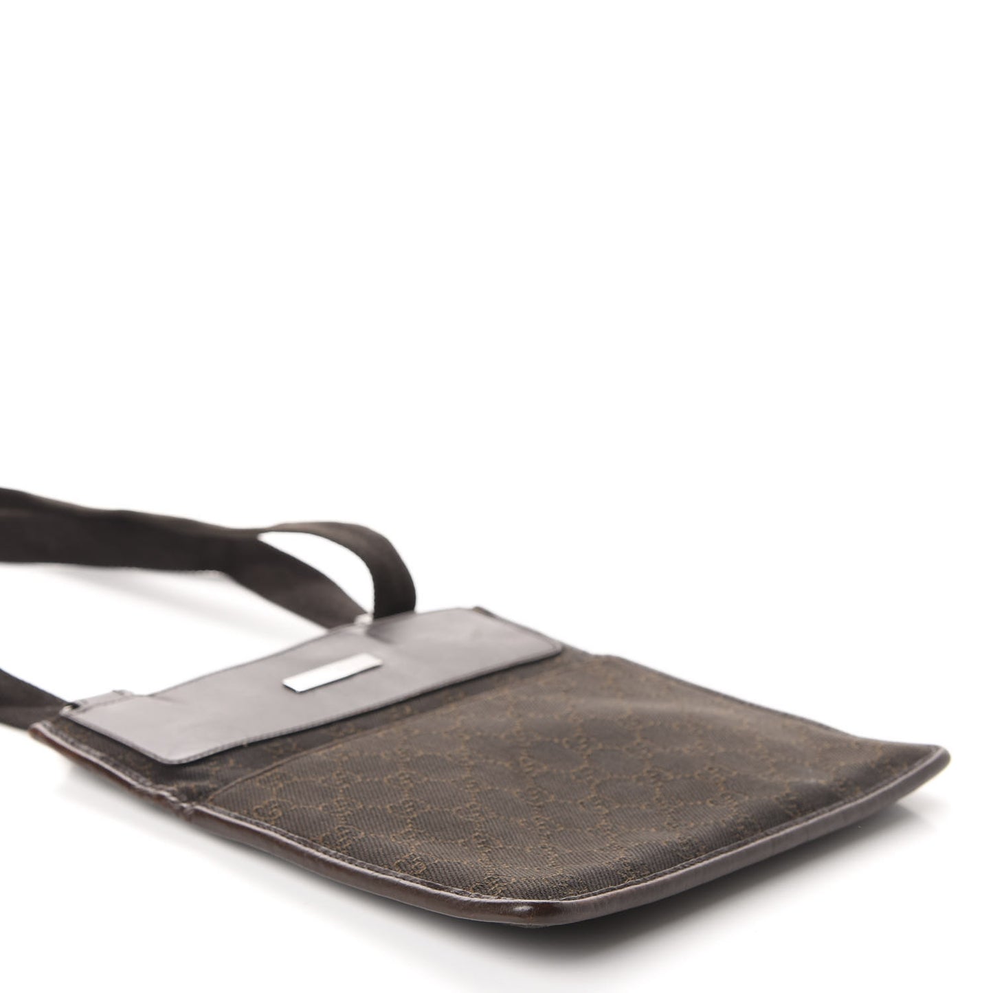 Monogram Messenger Crossbody Bag Brown