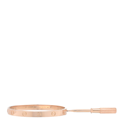Cartier 18K Pink Gold LOVE Bracelet 17 3 of 5