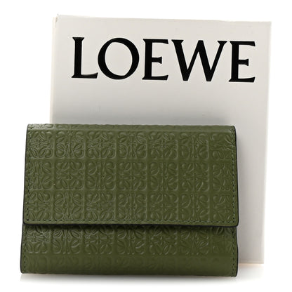 Loewe Calfskin Embossed Small Wallet Avocado 8 of 8