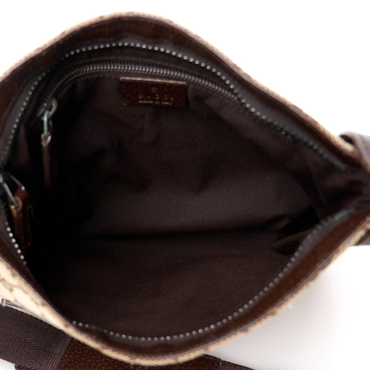 Gucci Monogram Flat Messenger Bag Dark Brown 5 of 11
