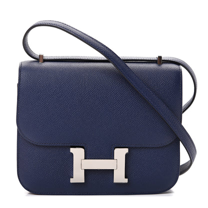 Hermes Epsom Constance 18 Bleu Saphir 1 of 20